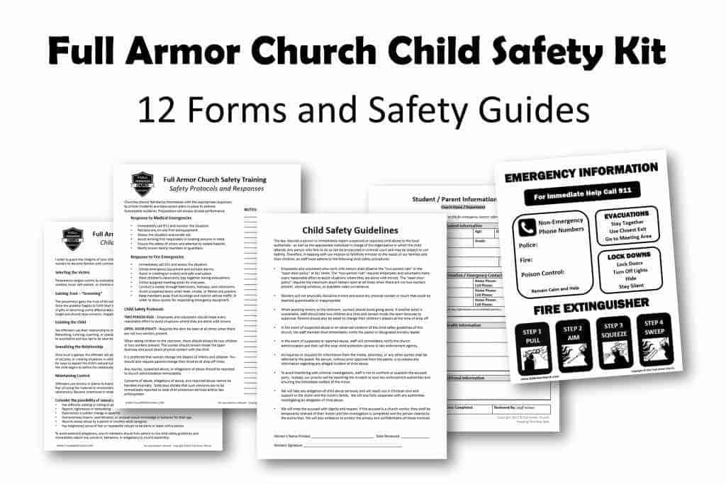 children's church safety forms